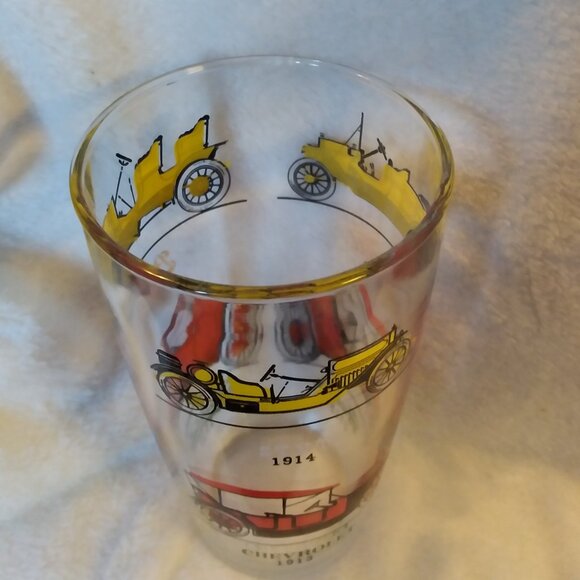 Vintage ANCHOR HOCKING (qty 2 ) 7" Vintage Cars Glass Cocktail Shaker No… - Picture 5 of 6